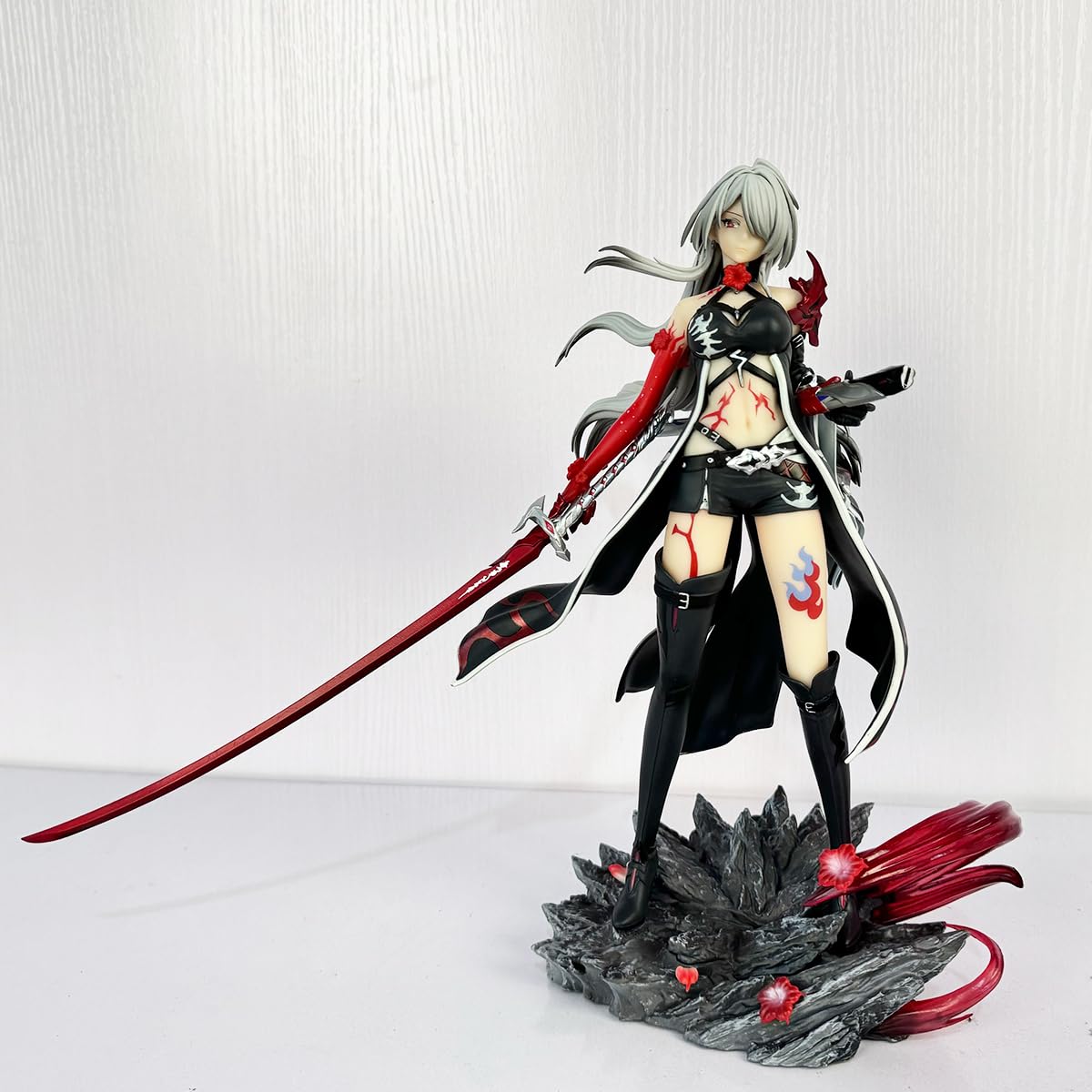 RZAHUAHU H-I Star Rail Acheron Figure Silver Hair Game Anime 1/6